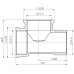 Трійник 3/4″ВВЗ латунний LT444S OPTIMUM