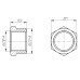 Футорка 1/2″х3/8″ЗВ латунна LF323S OPTIMUM