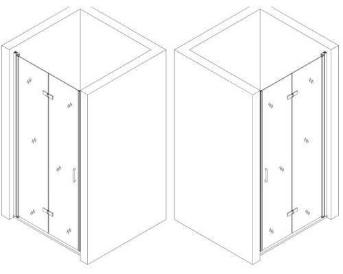 Душові двері POPRAD 80TB BRAVO (1уп.)