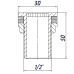 Врізання в бак 1/2″З нержавіюче SO332S OPTIMUM