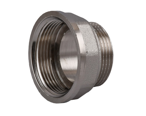 Перехідник редукційний 1 1/2″х1 1/4″ВЗ нікельований восьмигранний NK763O OPTIMUM