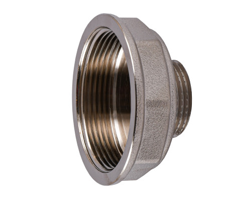 Перехідник редукційний 2″х1″ВЗ нікельований восьмигранний NK853O OPTIMUM