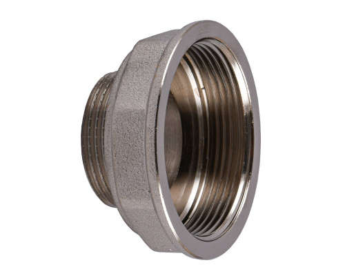 Перехідник редукційний 2″х1 1/4″ВЗ нікельований восьмигранний NK863O OPTIMUM