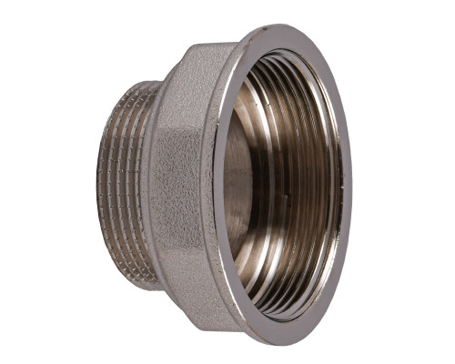 Перехідник редукційний 2″х1 1/2″ВЗ нікельований восьмигранний NK873O OPTIMUM