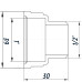 Перехідник редукційний 1″х1/2″ВЗ нержавіючий SK533S OPTIMUM