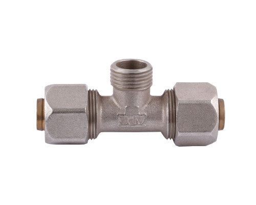 Трійник із зовнішньою різьбою APE ITALY 733 L 20х1/2″x20