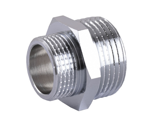 Ніпель SOLOMON  3/4″х1″ ЗЗ хром  8208