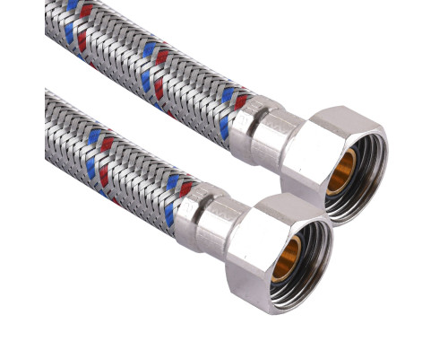 Шланг нержавіюча сталь SOLOMON 1/2″х1/2″ ВВ 0,2м HS30