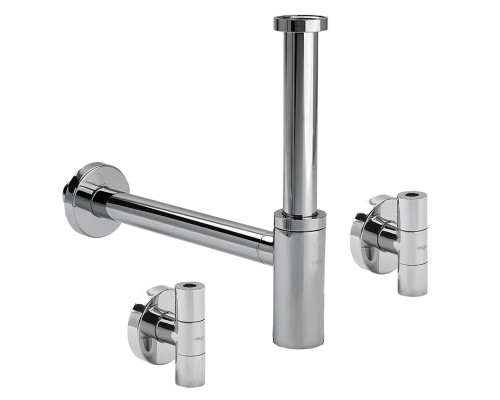 Сифон в комплектi Eleganta Set VIEGA 1 1/4″ метал. хром 492489 (57884)