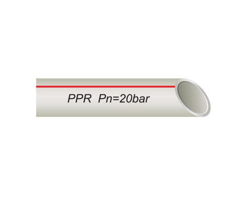 Труба VSplast PPR-AL-PIPE ф25 NEW з алюмінієвою фольгою  (червоні літери на упаковці)