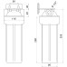 Посилена фільтр-колба для гар. води Bіо+ systems HT-10, 1/2″