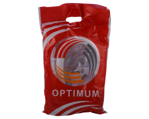 Сифон OPTIMUM для ванни з ревізією, переливом напівавтомат (трос 580, ручка хром) та гофротрубою 40*40/50 OPTI 27433