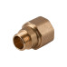 З'єднання зажимне пряме для труби Ø22мм 1/2″З латунне LS332S OPTIMUM
