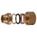 З'єднання зажимне пряме для труби Ø28мм 3/4″З латунне LS442S OPTIMUM