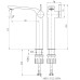 Змішувач для умивальника TOPAZ MODERNO TMD-33203-H78