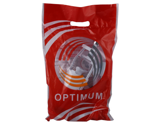 Набір для бачка унітазу OPTIMUM  бок підв пласт 1/2″ і зливним механізмом з однією кнопкою OPTI 1010