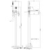 Змішувач для ванни TOPAZ LOFT TLF 32113R-H39-C