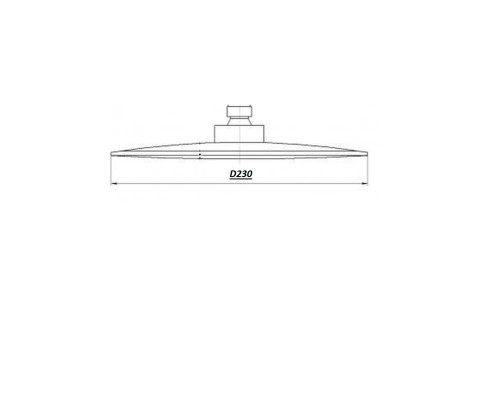 Душова лійка TPB-230 Тропик BARTS, хром D-230мм , TOPAZ