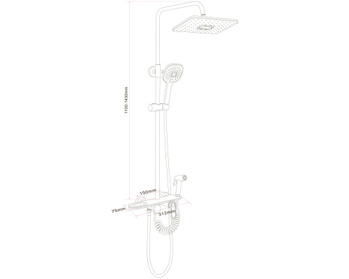 Душова система Globus Lux BETTA  GLBE-2002