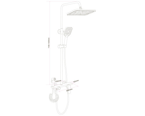 Душова система Globus Lux TURIN  GLTU-0550