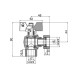 Кран кульовий кутовий з накидною гайкою SOLOMON 3/4″ ВВ PN40 (V3003-S)