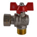 Кран кульовий кутовий з накидною гайкою SOLOMON 1/2″ ЗВ PN40 (V4002-S)