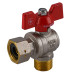 Кран кульовий кутовий з накидною гайкою SOLOMON 1/2″ ЗВ PN40 (V4002-S)