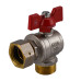 Кран кульовий кутовий з накидною гайкою SOLOMON 3/4″ ЗВ PN40  (V4003-S)