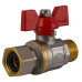 Кран кульовий прямий з накидною гайкою SOLOMON 1/2″ ЗВ PN40 (V5002-S)