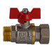 Кран кульовий прямий з накидною гайкою SOLOMON 3/4″ ЗВ PN40 (V5003-S)
