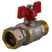 Кран кульовий прямий з накидною гайкою SOLOMON 3/4″ ЗВ PN40 (V5003-S)