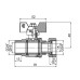 Кран кульовий прямий з накидною гайкою SOLOMON 3/4″ ЗВ PN40 (V5003-S)