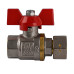 Кран кульовий прямий з накидною гайкою SOLOMON 1/2″ ВВ PN40  (V6002-S)
