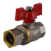 Кран кульовий прямий з накидною гайкою SOLOMON 1/2″ ВВ PN40  (V6002-S)