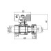 Кран кульовий прямий з накидною гайкою SOLOMON 1/2″ ВВ PN40  (V6002-S)