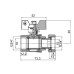 Кран кульовий прямий з накидною гайкою SOLOMON 3/4″ ВВ PN40 (V6003-S)