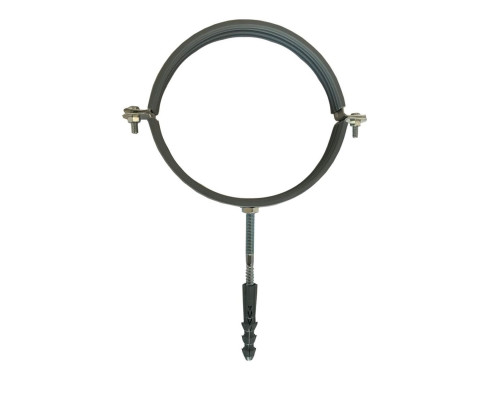 Хомут в зборi CR 3 1/2″ (98-105мм) з гвинтом-шурупом 8*100 та дюбелем в уп., сірий