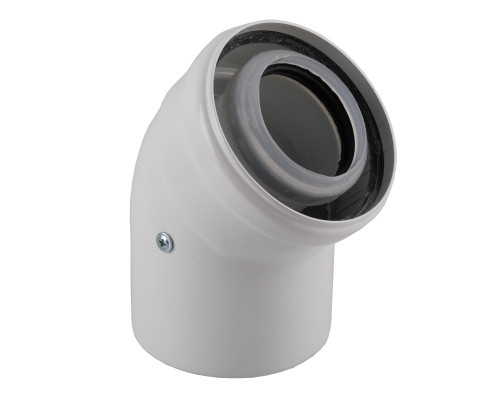 Коліно 45 градусів, d=60/100 mm CE.00.30 C Конденсаційне
