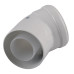 Коліно 45 градусів, d=60/100 mm CE.00.30 C Конденсаційне