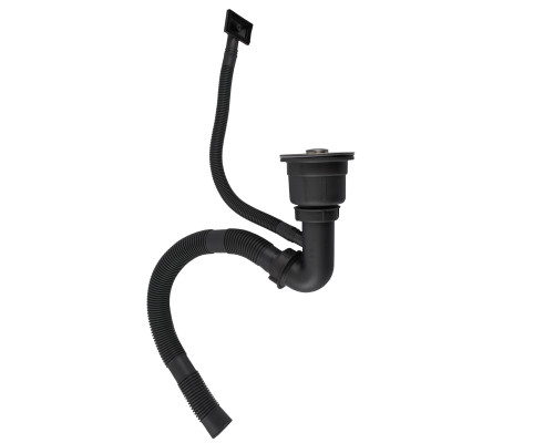 Мийка кухонна з полицею 3mm 780х430 Графіт 7843HG Mira