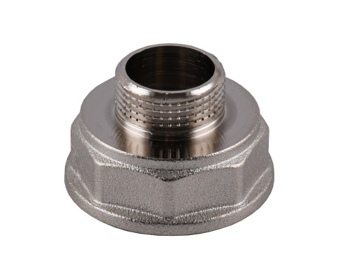 Перехідник редукційний 1 1/4″х 3/4″ВЗ нікельований восьмигранний NK643O OPTIMUM