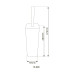 Йоржик підлоговий HOTEC 16.608 Квадратний Stainless Steel (L93xW93x(250-370) mm)