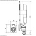 Клапан заповнення K.K.POL 350/ZND/111-00-T0, 1/2″ РР, нижн. пластик