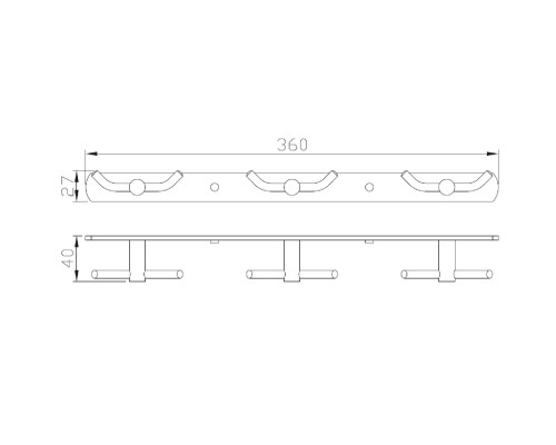 Планка з гачками Perfect Sanitary Appliances SP 8135