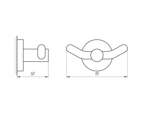 Гачок подвійний Perfect Sanitary Appliances SP 8125