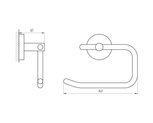 Тримач туалетного паперу Perfect Sanitary Appliances SP 8116