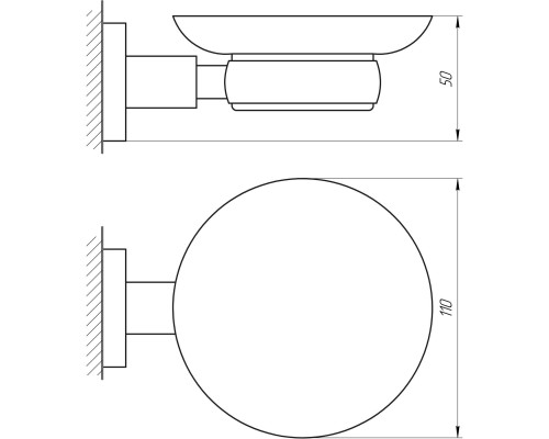 Мильниця Perfect Sanitary Appliances SP 8122