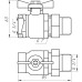 Кран кульовий прямий з американкою ARCO  3/4″ TURIA 0117408