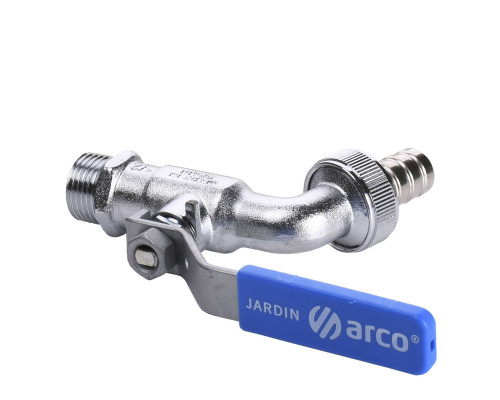Кран ARCO кульовий для поливу  1/2″ 0413 NANO AntiLime довга ручка