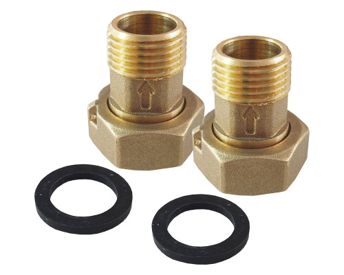 Комплект штуцерів 3/4″Вх1/2″З латунний LR433L OPTIMUM